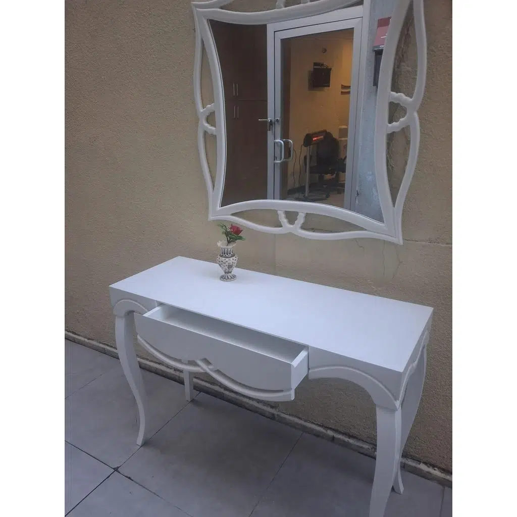 Dresuar 90544 CNC Çökertme Model Windows Ayna Lake Beyaz Tabla Kayn Aslan Ayak