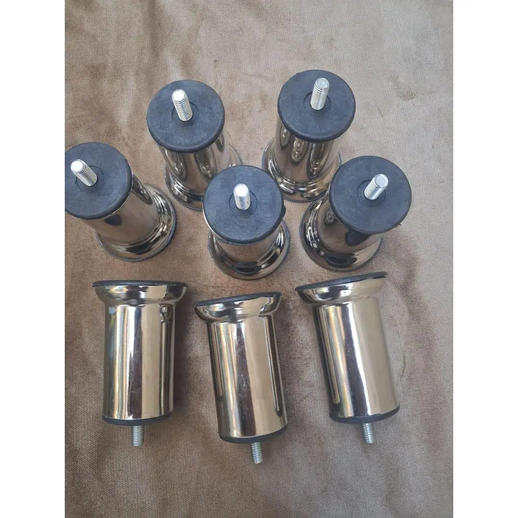 Baza Ayak HDR 90565 Koltuk Ayağı Kanepe Ayağı Mobilya Ayağı Krom 10 cm (8 Adet)