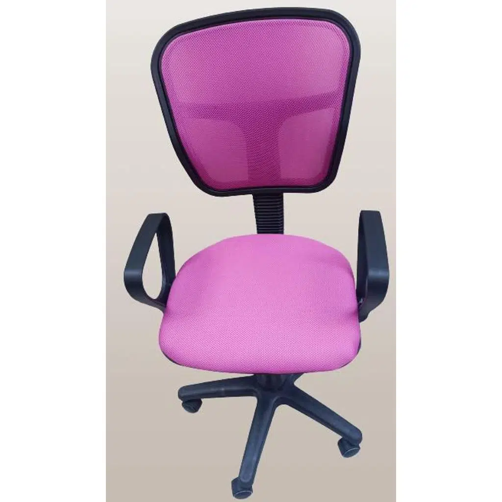 Çalışma Koltuk 18204 Model Poliüretan PEMBE Amortisörlü Ort Metal gövde El Yapım
