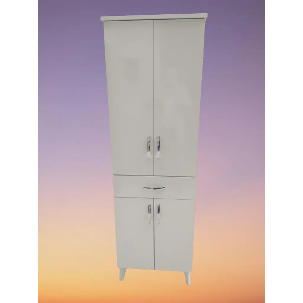Çok Amaçlı 18210 Dolap BEYAZ Model Hard Parlak Suntalem 180 Demonte 4raf El Yapım