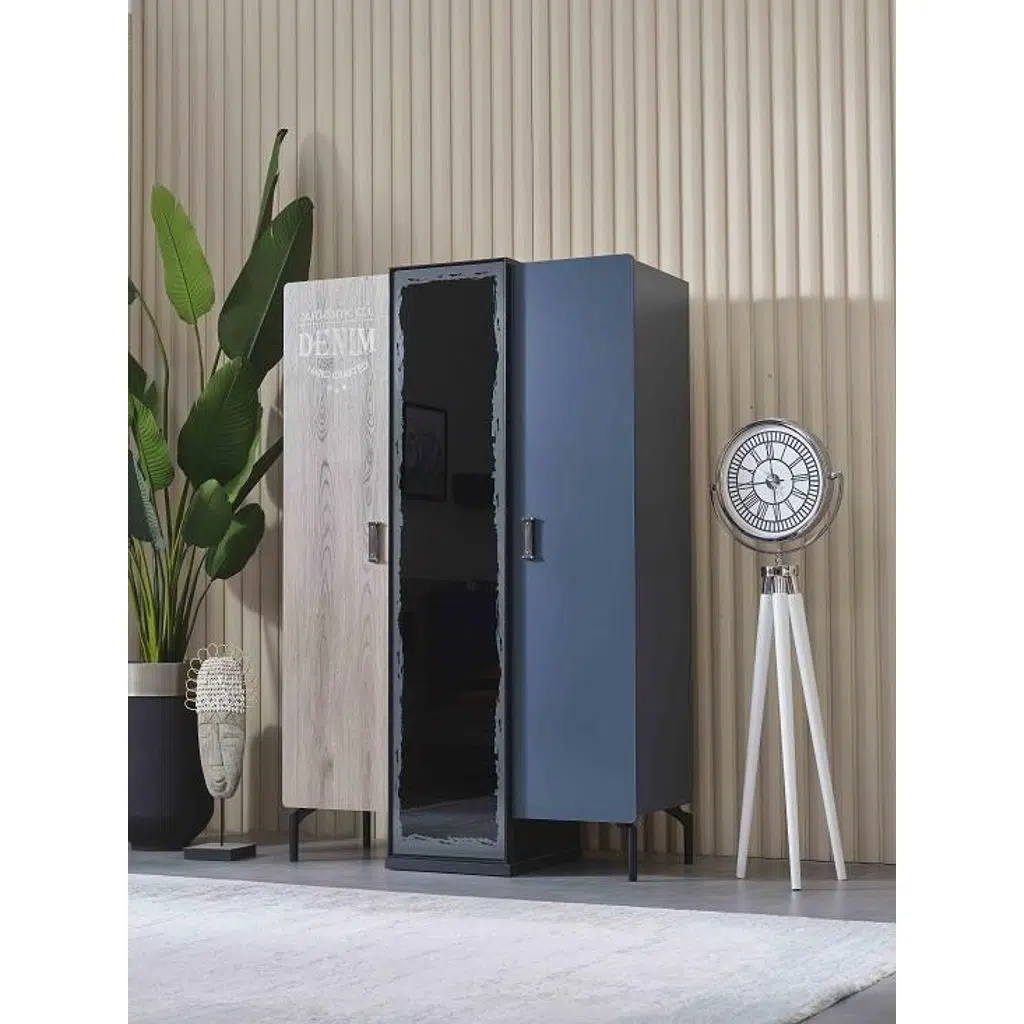 Dolap Urlu DENİM 90414 Model GARDROP Yüksek ayak 3kapı Kalite Malzeme EL YAPIM
