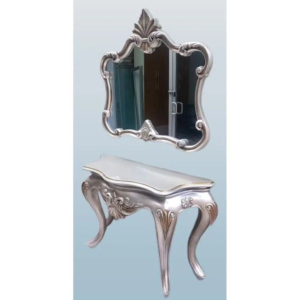 Dresuar 13509 AVANGART ASLAN Model Polyestr döküm eskitm GRİ-Kahve Renk nakış