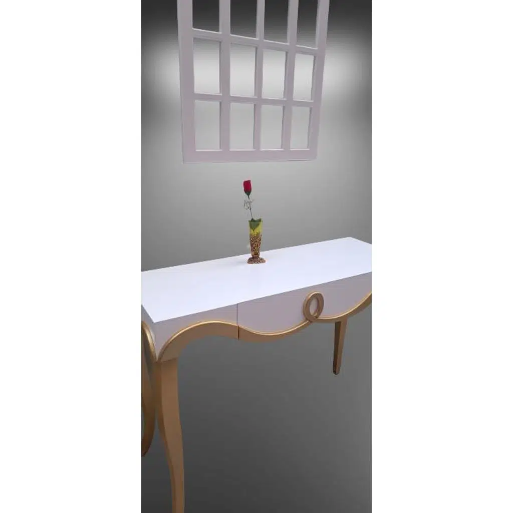 Dresuar 90011 CNC kabartma Model Windows Ayna Gold Lake Beyz Tabla Kayn Aslan Ayk