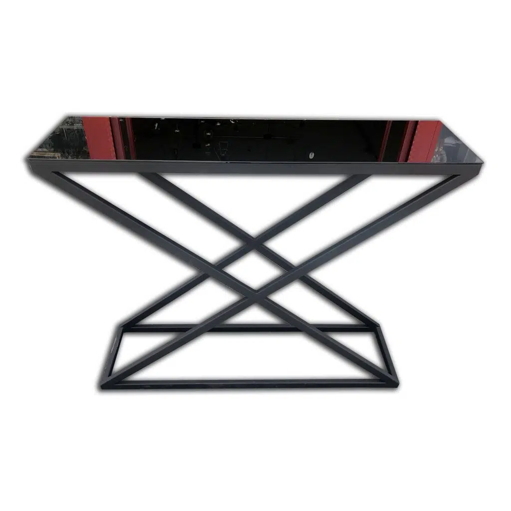 Dresuar 13657 X MODEL Temper Cam Ayna Metal Nikelaj Ayak Siyah Fırın Statik Boya
