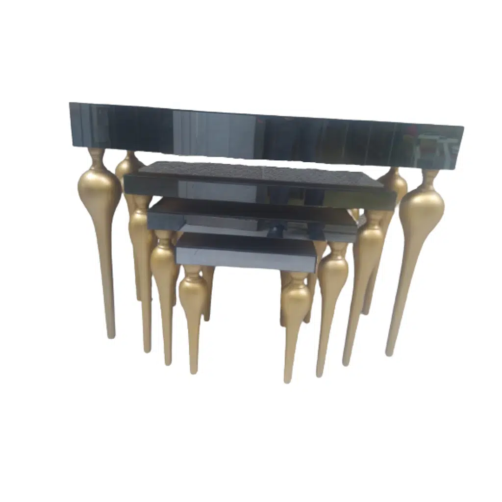 Dresuar-Zigon 13873 TOMBUL Model Kayın MDF tabla Parlak GOLD renk Füme cam Kaplam