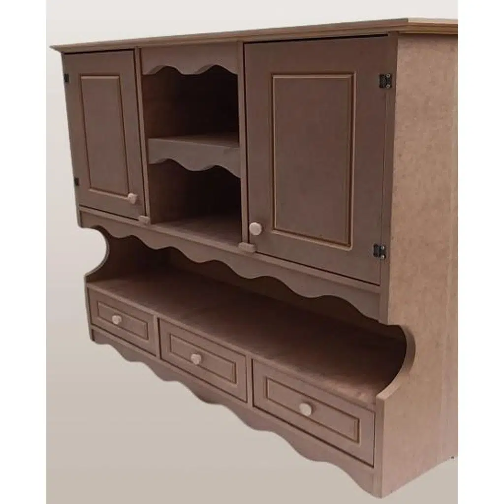 Hobi ADN 90357 Mutfak Dolap Terek Klasik Model CNC Kesim Ahşap MDF Ham El Yapım
