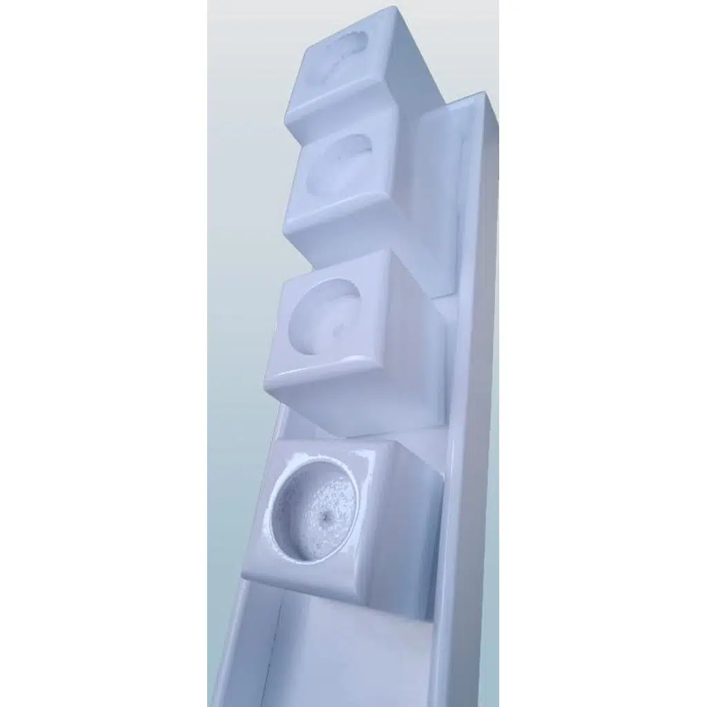 Hobi ADN 90273 Dekoratif Mumluk Ahşap MDF Parlak Beyaz MODEL El Yapım