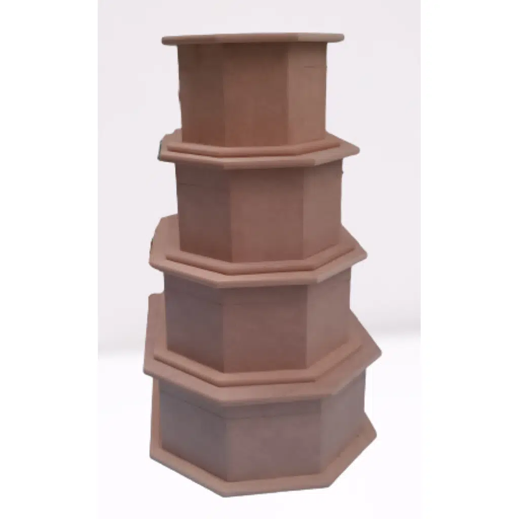 Hobi Erdl 12238 Dekoratif Model Kutu Set Dörtlü HAM Ahşap MDF El Yapımı