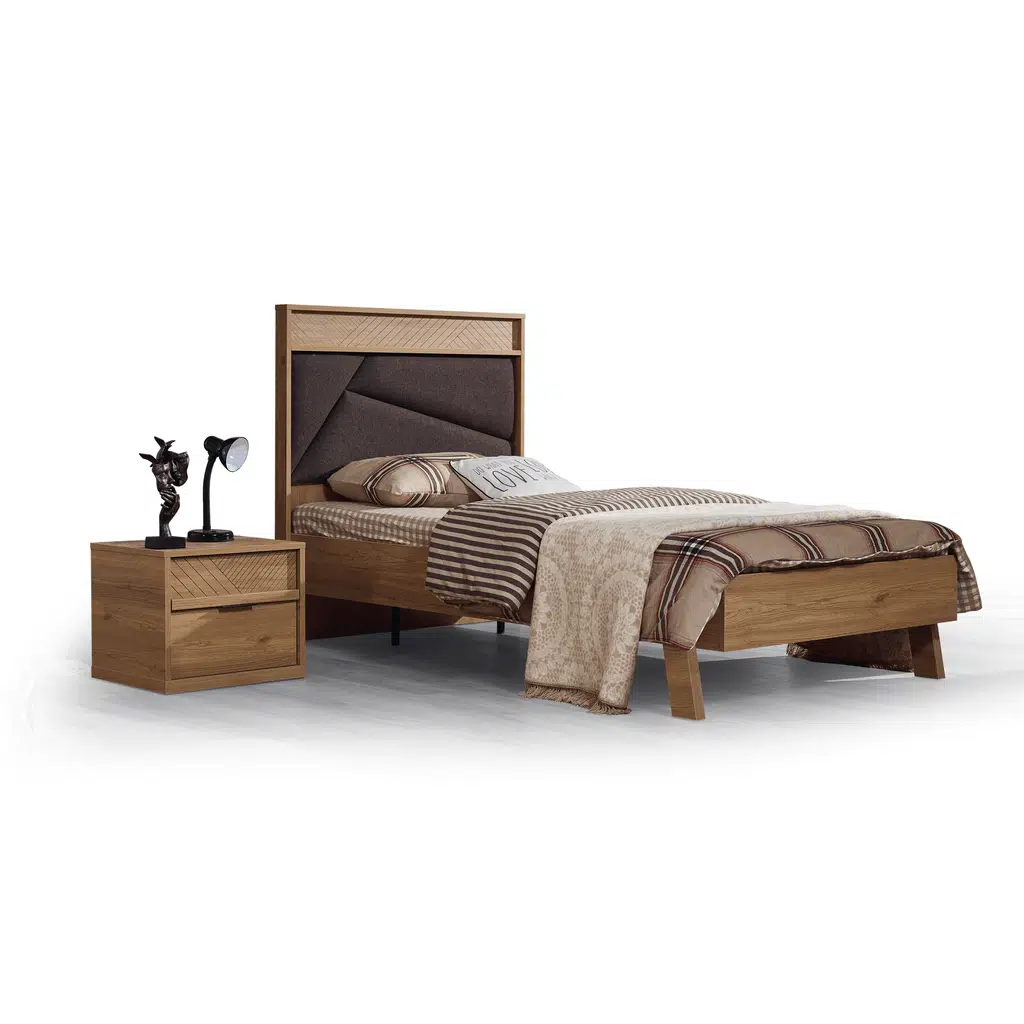 Karyola-Komodin Urlu 12084 Pablo Ceviz Renk Model Eskitme Malzeme İtinalı paket