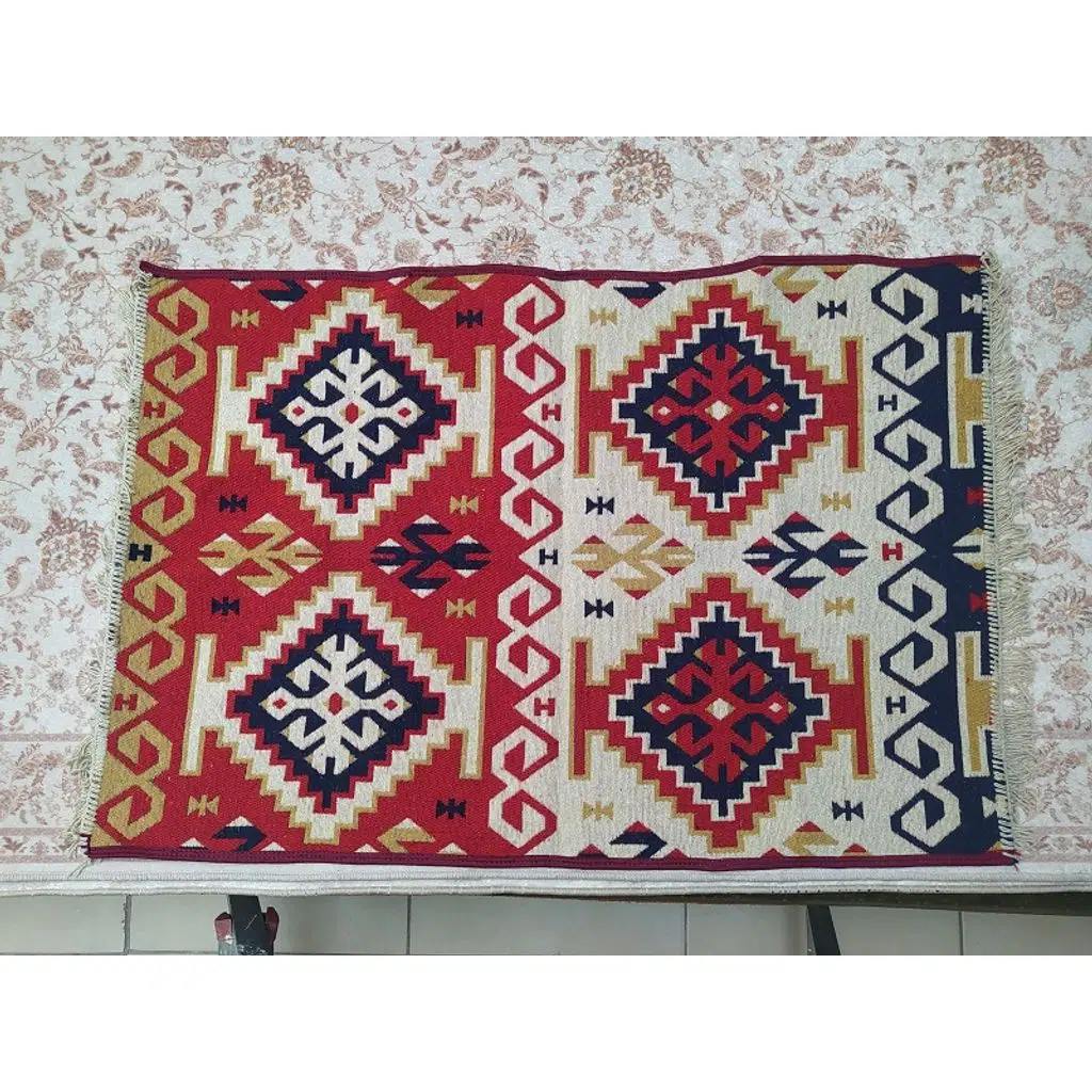 Kilim Antik 14583 Otantik Desen Model 80'*125 cm 1m² Natüre boya El yapım 