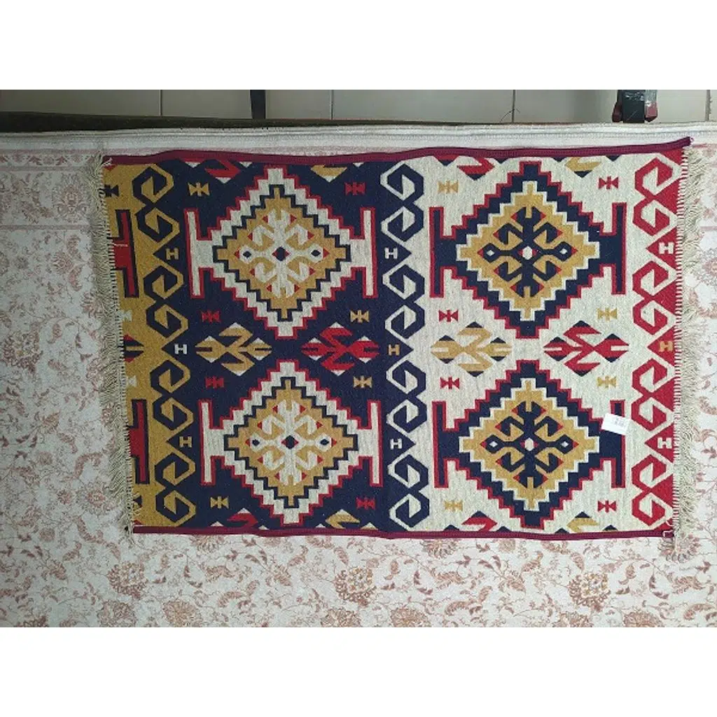 Kilim Antik 14582 Otantik Desen motif Model 80'*125cm 1 m² Natüre boya El yapım 