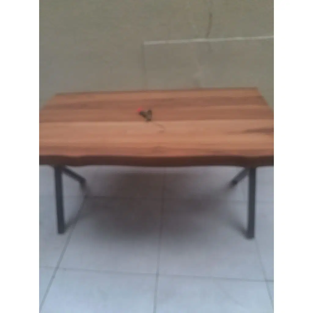 Masa 12433 KÜTÜK desen Model Metal Siyah X Metsal Ayak İtina paket kargo EL Yapım