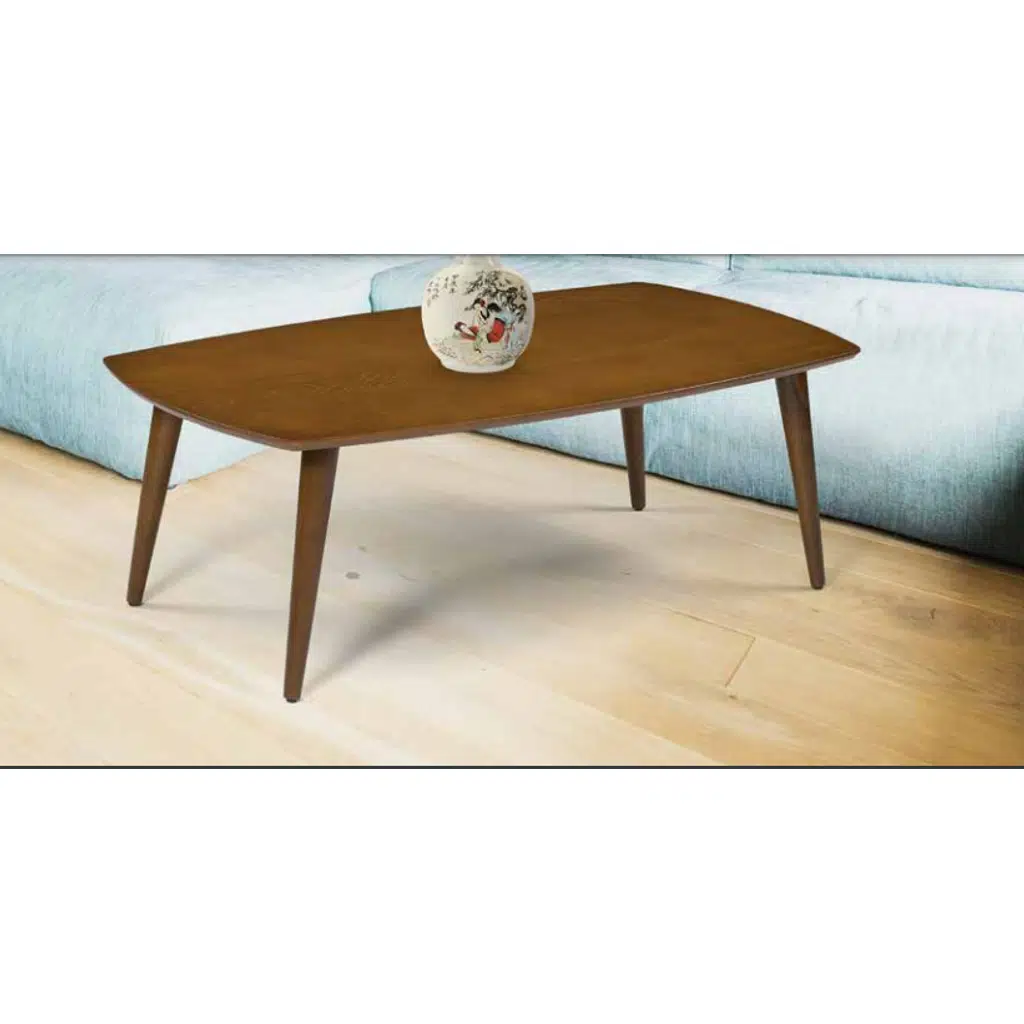  Orta sehpa 11782 OSM OVAL Model Kayın retro Ayak Parlak Ceviz Tabla El Yapım 