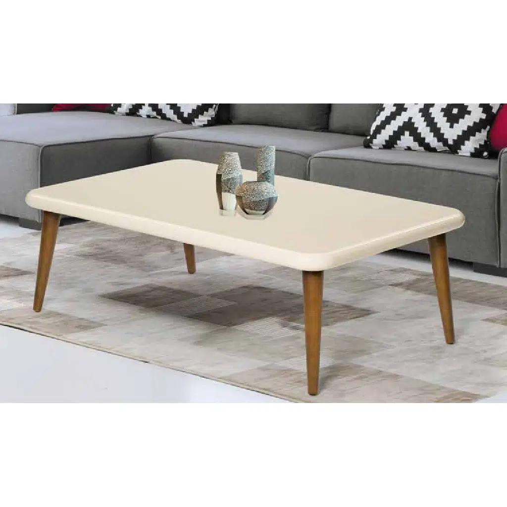 Orta sehpa 17591 OSM CLASS Model Parlak Ceviz Krem Kayın aslan ayak EL yapım