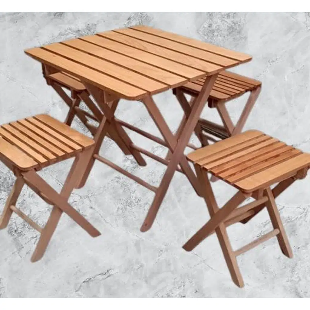 Piknik Seti Katlanabilir 90392 Kayın Ağacı AZ Yer İşgal Eder Çok İş Yapar El Yapı