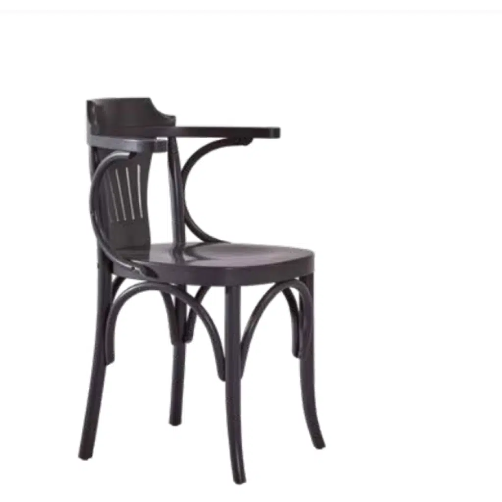 Sandalye 1984 Zus2204 Kulak Sırtlık Model Siyah Renk Kayın Bambu Ayk Oval El Yapı