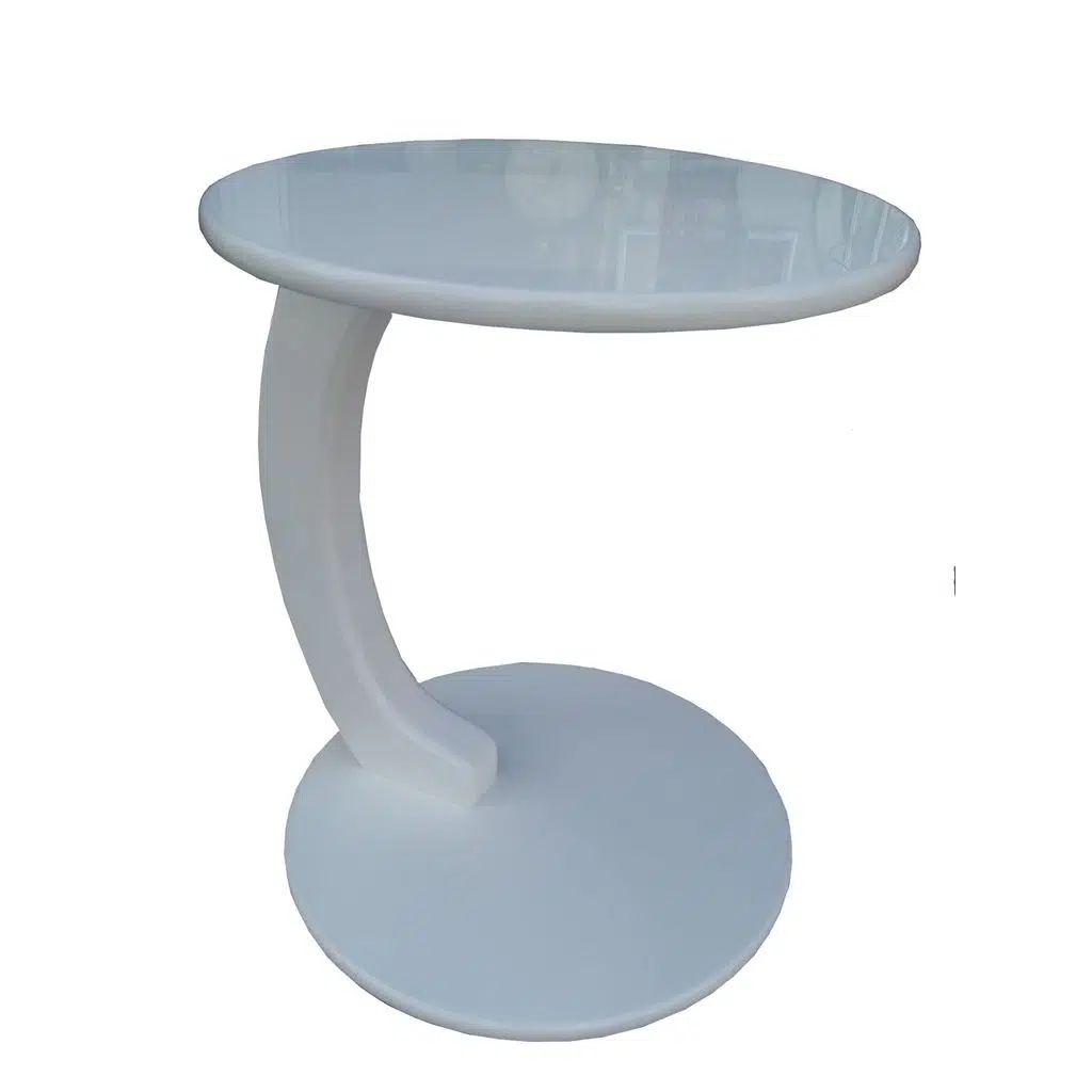 UFO C ST 18105 SEHPA MDF Parlak Beyaz Lake Altı Tekerlek Kanepe Oturarak Çalışma