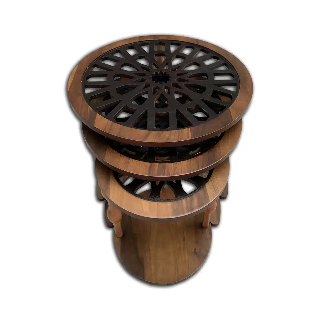 Zigon CNC 12468 ST Osmanlı Motif İşleme Metal Ayak Kütük Desen MDF tabla El Yapım